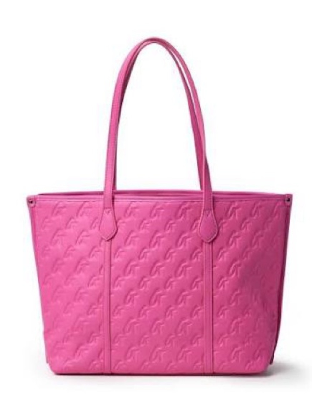 Women's Hot Pink Quilted Tote Bag with Shoulder Straps